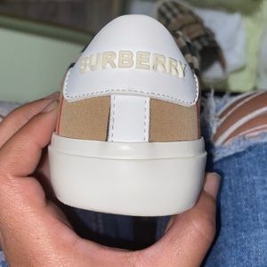 Bureberry shoes with straps , slightly worn but still good condition .